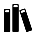 An icon containing three blocks.